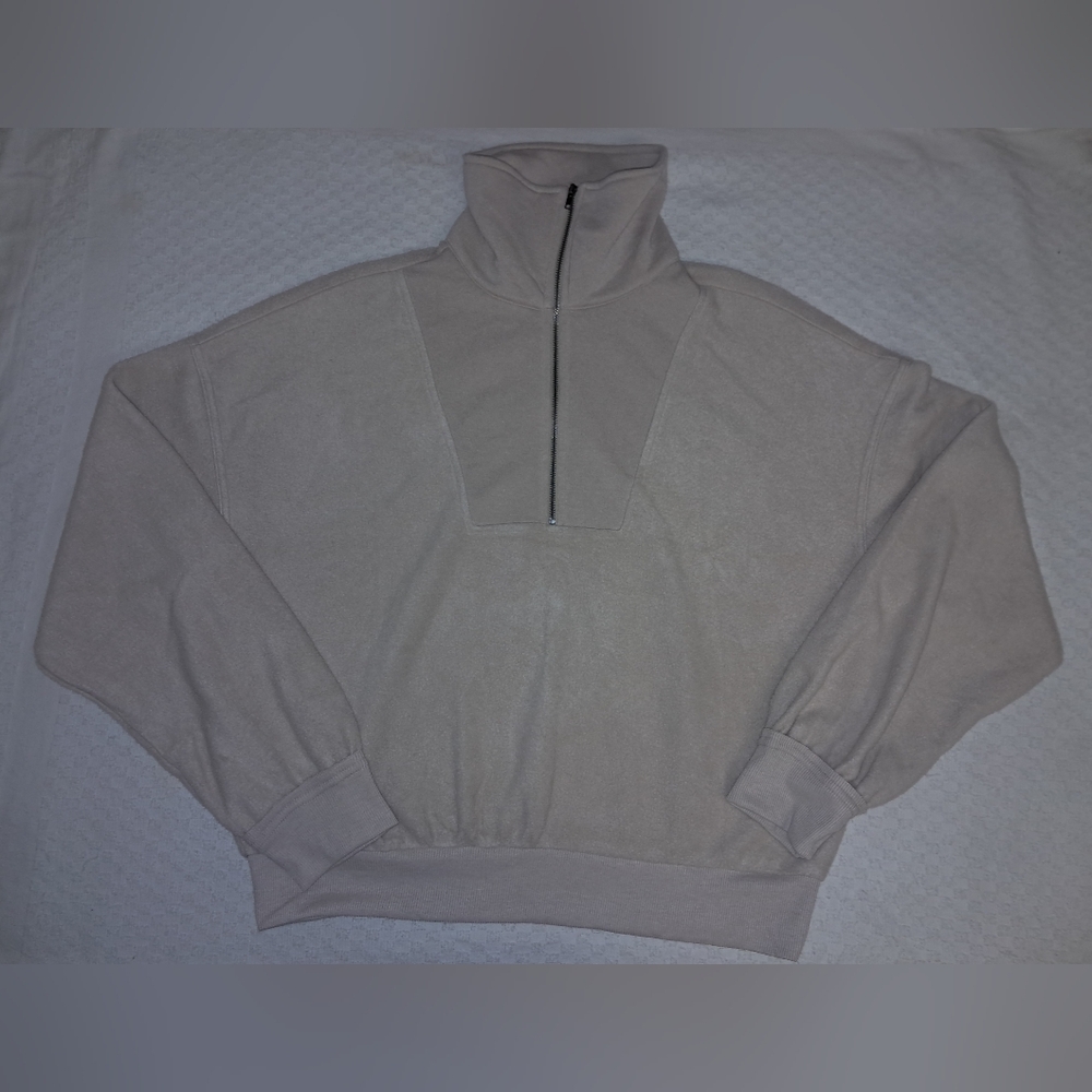Womens large half zip mock neck sweater